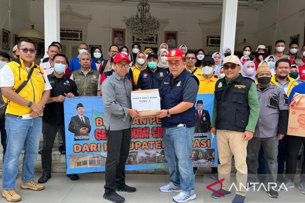 Pemkab Bekasi salurkan bantuan untuk korban gempa Cianjur