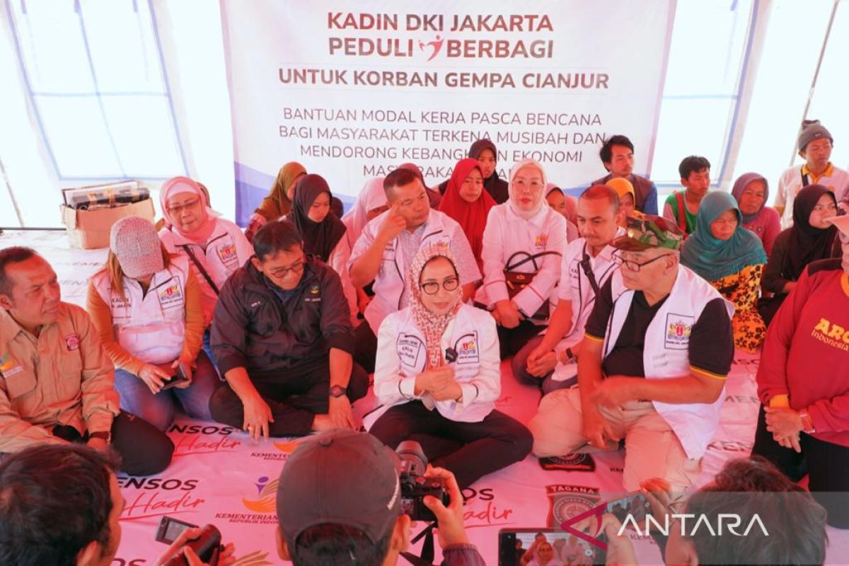 Kadin DKI Jakarta salurkan bantuan untuk korban gempa bumi di Cianjur