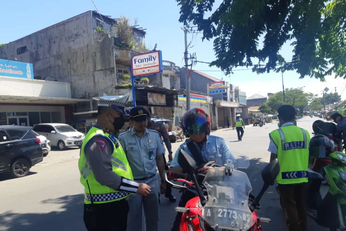 Jasa Raharja Banten, Polres Lebak dan UPTD Samsat Lebak Melakukan Razia Gabungan