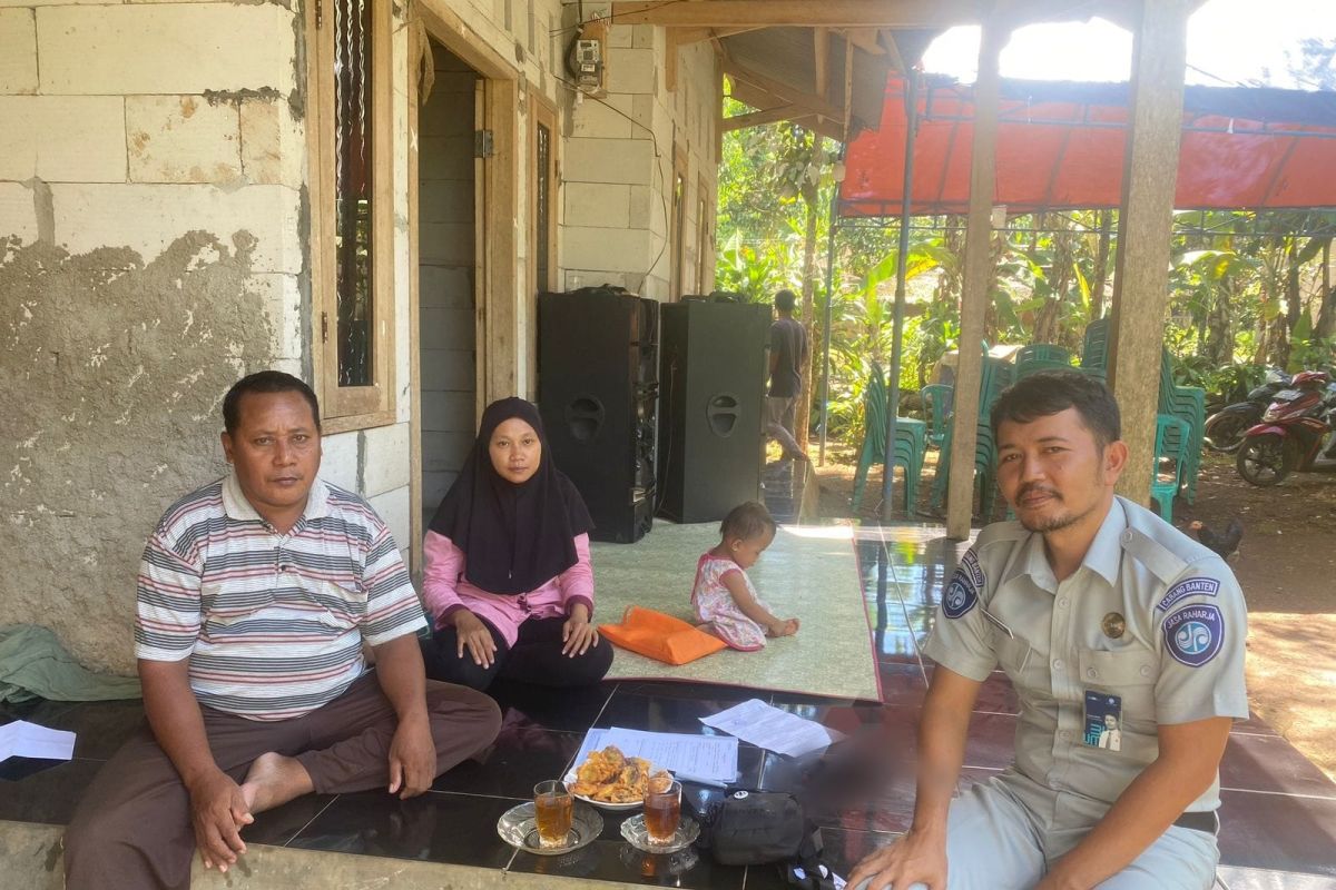 Jasa Raharja Banten Bayar Santunan Korban Lakalantas di Baros Serang