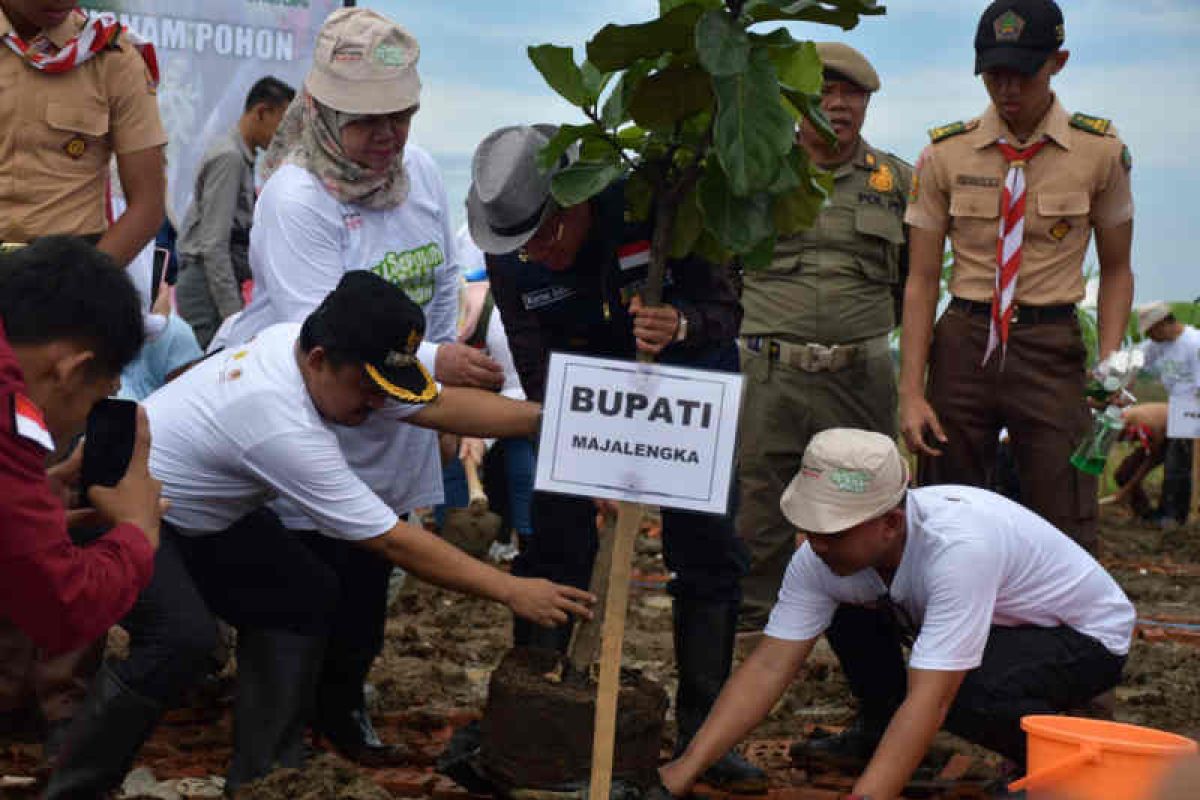 Pemkab Majalengka tanam 26.134 bibit pohon di 26 kecamatan