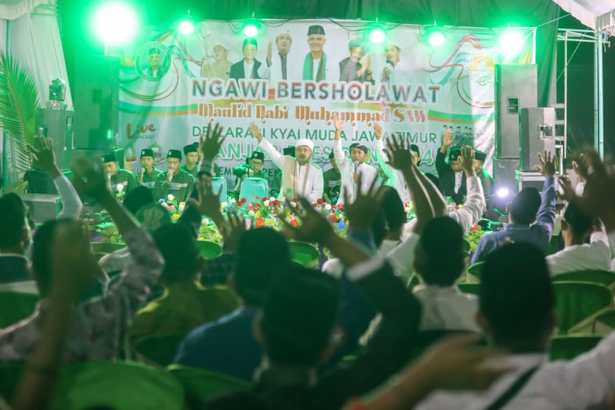 Ribuan Kyai Muda di Ngawi Dukung Ganjar Presiden 2024