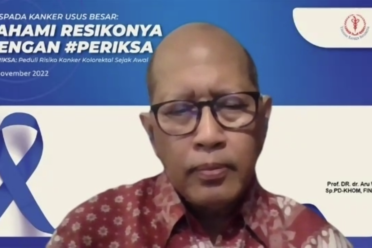 YKI: Periksakan feses setahun sekali untuk deteksi kanker usus besar