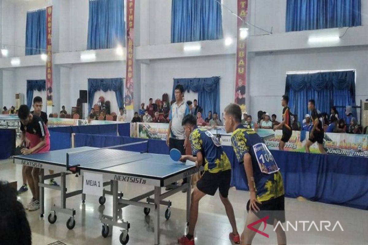 Porprov Sultra: Baubau raih dua emas Cabor Tenis Meja ganda putra