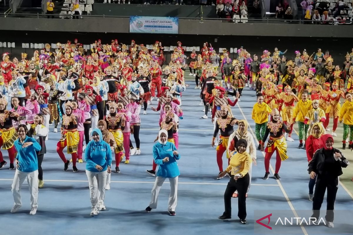 Lomba senam Piala Ibu Negara kembali digelar setelah terganjal COVID