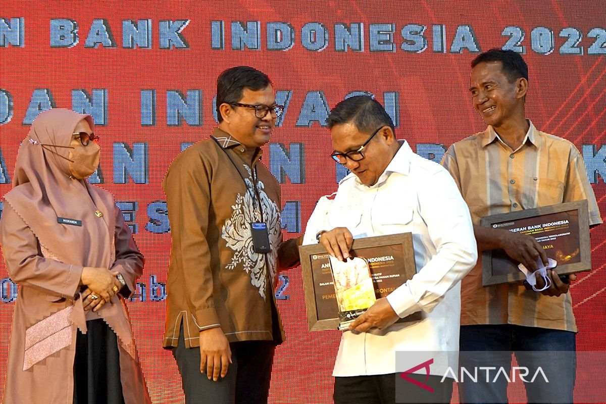 Pemkot Gorontalo raih penghargaan dari  Bank Indonesia