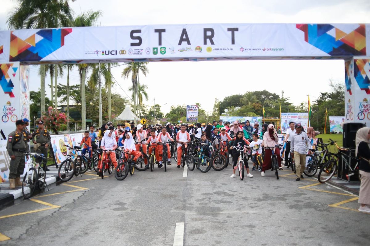 Sepeda santai awali rangkaian kegiatan Tour de Siak