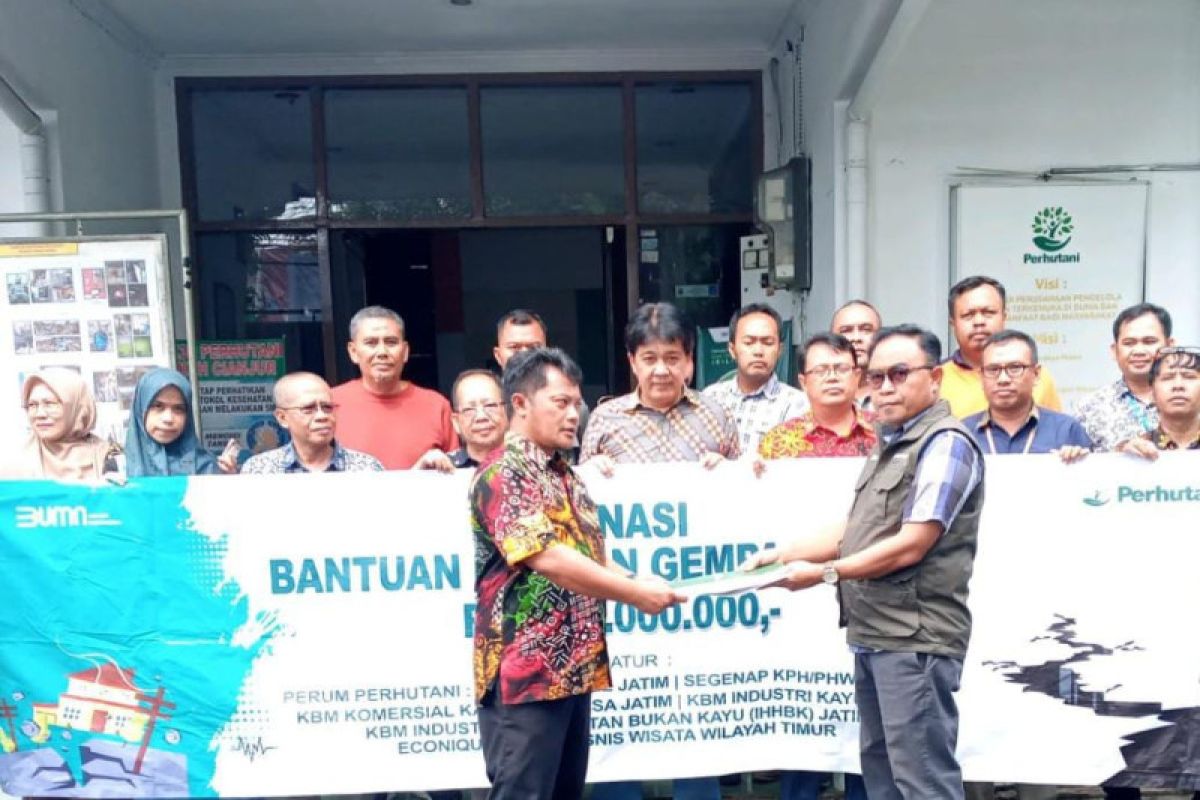 Perhutani Jatim salurkan bantuan Rp255 juta untuk korban gempa Cianjur