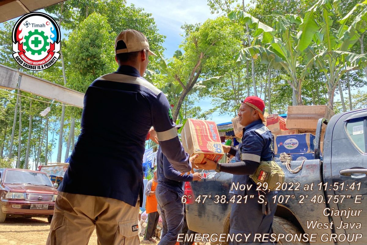 Sembilan Hari Bantu Korban Gempa Cianjur, Tim ERG PT Timah Tbk Tutup Posko di Desa Ciherang