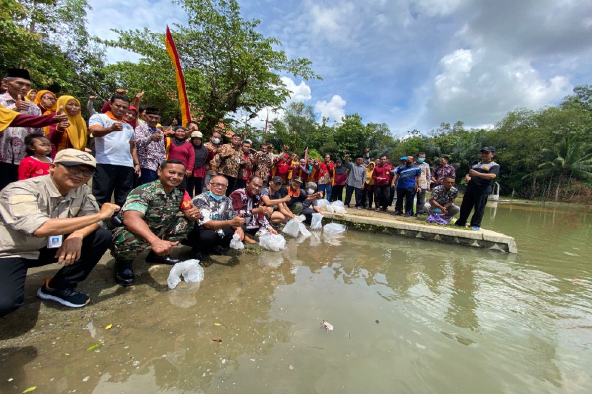 DKP Gunungkidul menebar benih ikan di 20 telaga jaga pasokan