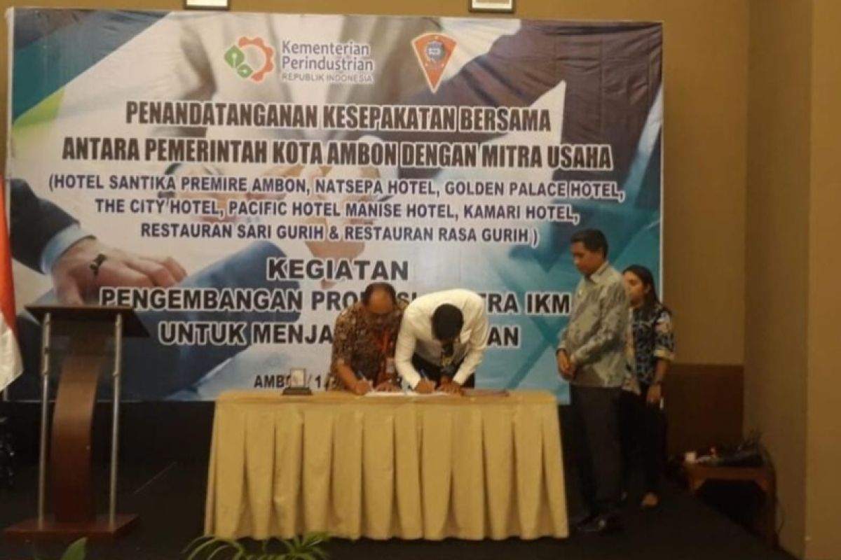 Pemkot Ambon kerja sama kembangkan produk IKM dengan mitra usaha, begini penjelasannya