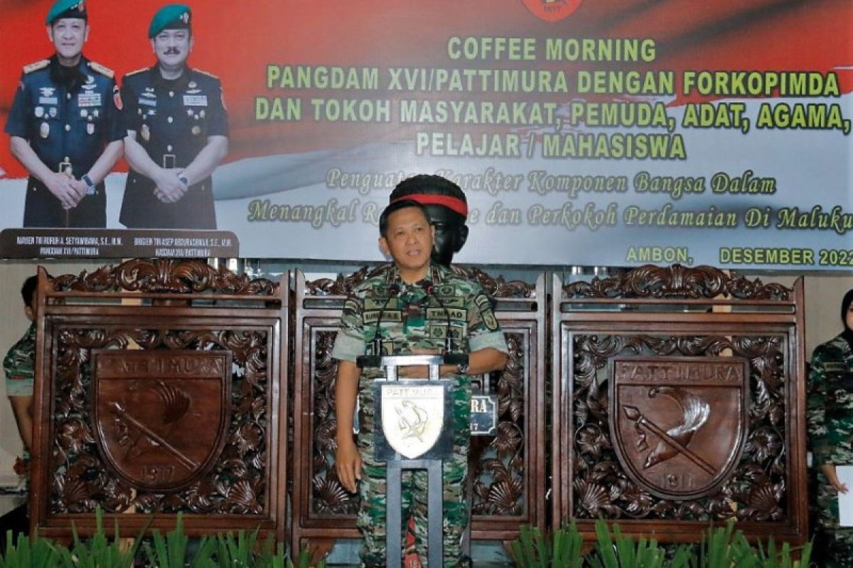 Pangdam Pattimura ajak forkopimda Maluku bahas pencegahan konflik