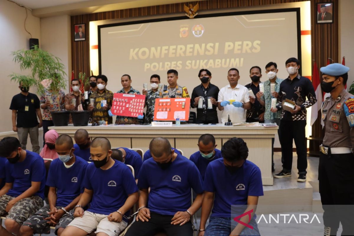 Operasi Antik Polres  Sukabumi tangkap 11 pengedar narkoba