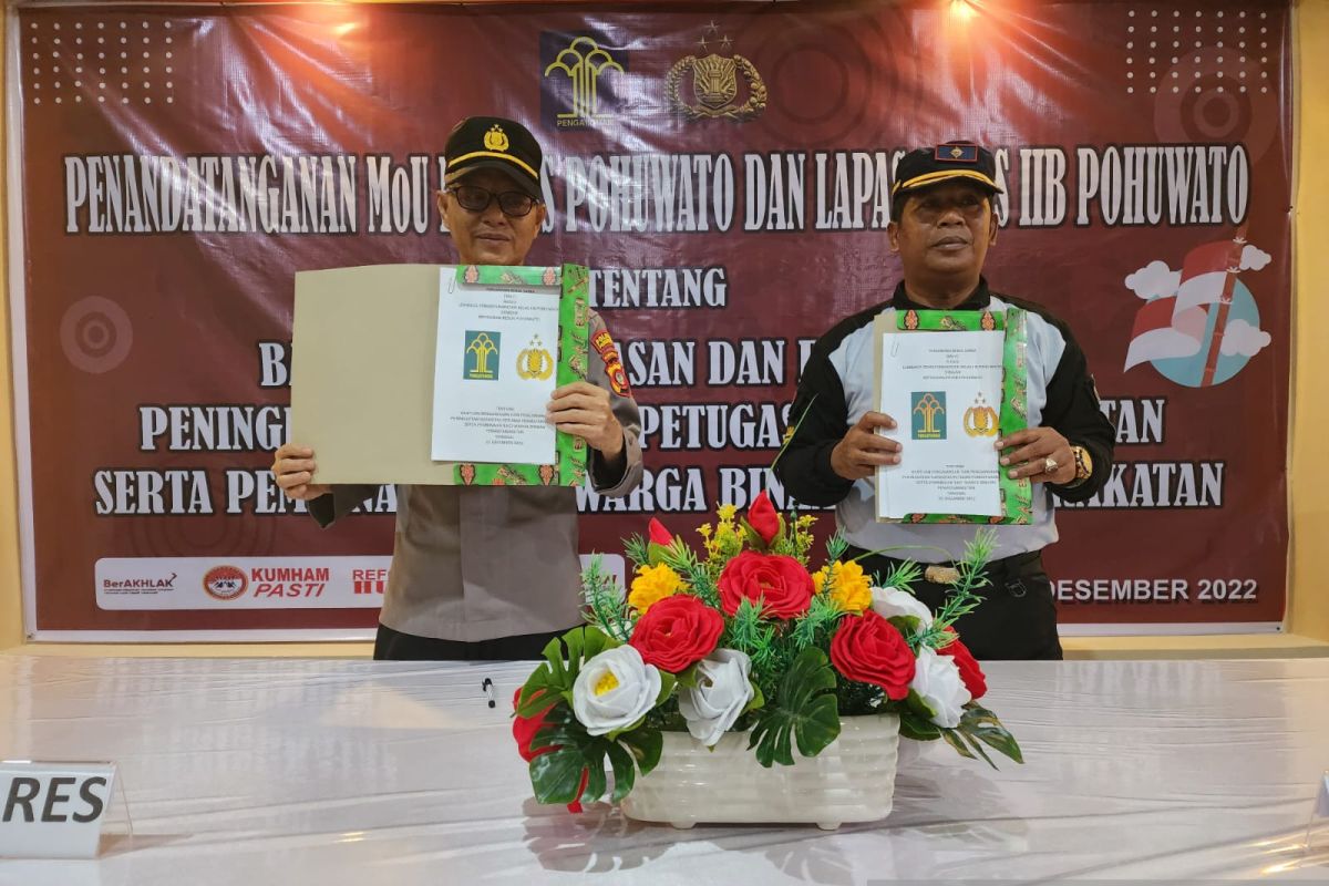 Lapas dan Polres Pohuwato kerja sama pembinaan WBP