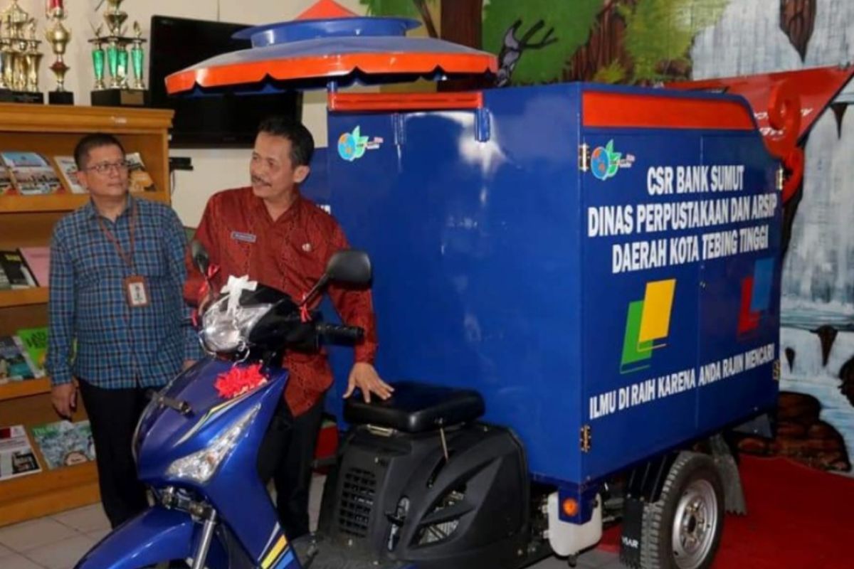Bank Sumut beri bantuan Motor Cerdas Ke Pemkot Tebing Tinggi