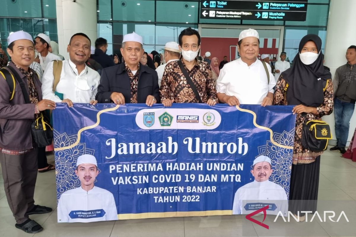 Jamaah umrah undian vaksin COVID-19 doakan pemimpin Banjar
