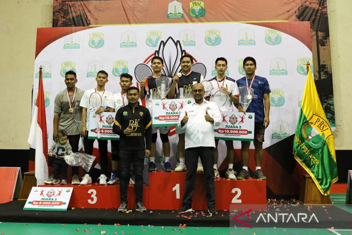 Kejuaraan Bulutangkis Aceh 2022 berakhir, berikut para juaranya
