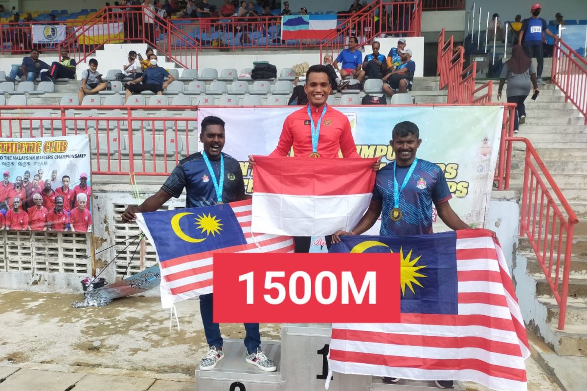 Personel Polda Kepri raih emas di kejuaraan atletik internasional Malaysia