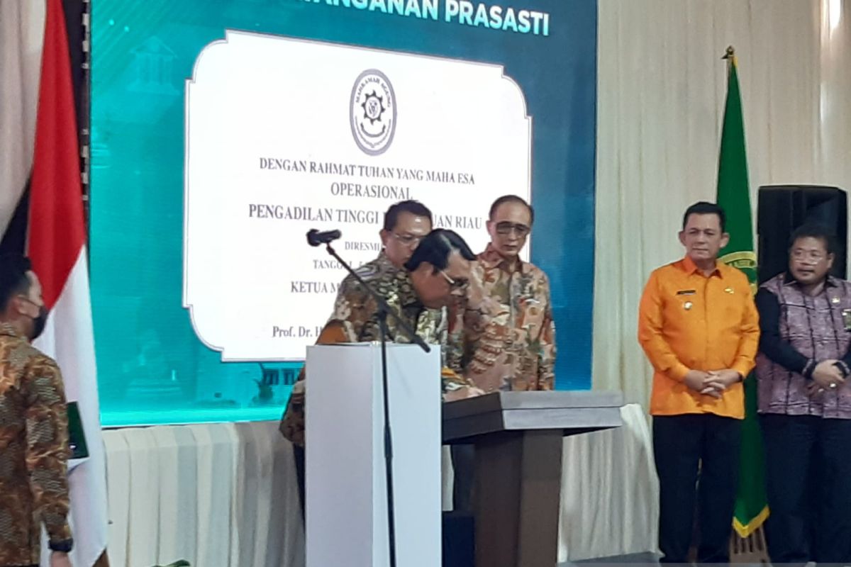 Ketua MA resmikan pengadilan tingkat banding dan tingkat pertama di Kepri