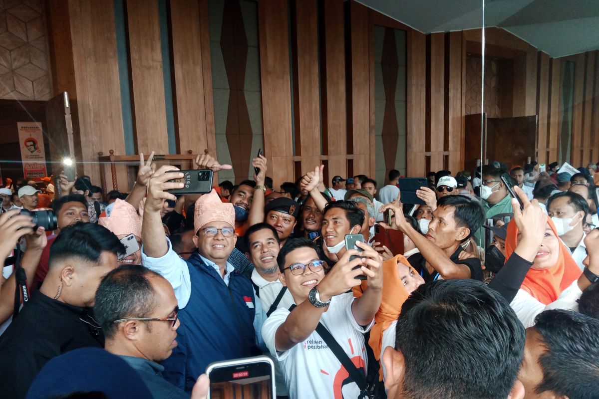 Seribuan relawan di Riau deklarasi, ini pesan Anies