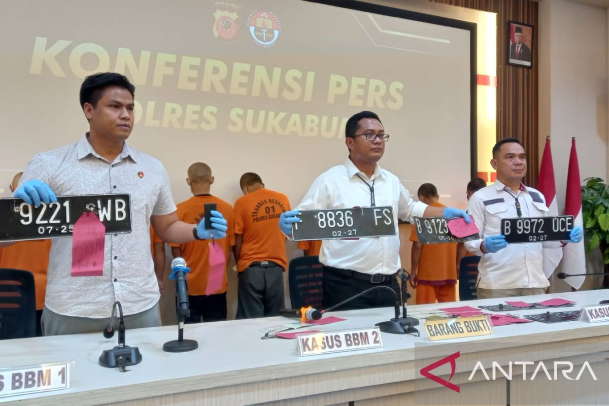 Polres Sukabumi ungkap tiga kasus penyalahgunaan BBM subsidi di tiga lokasi berbeda