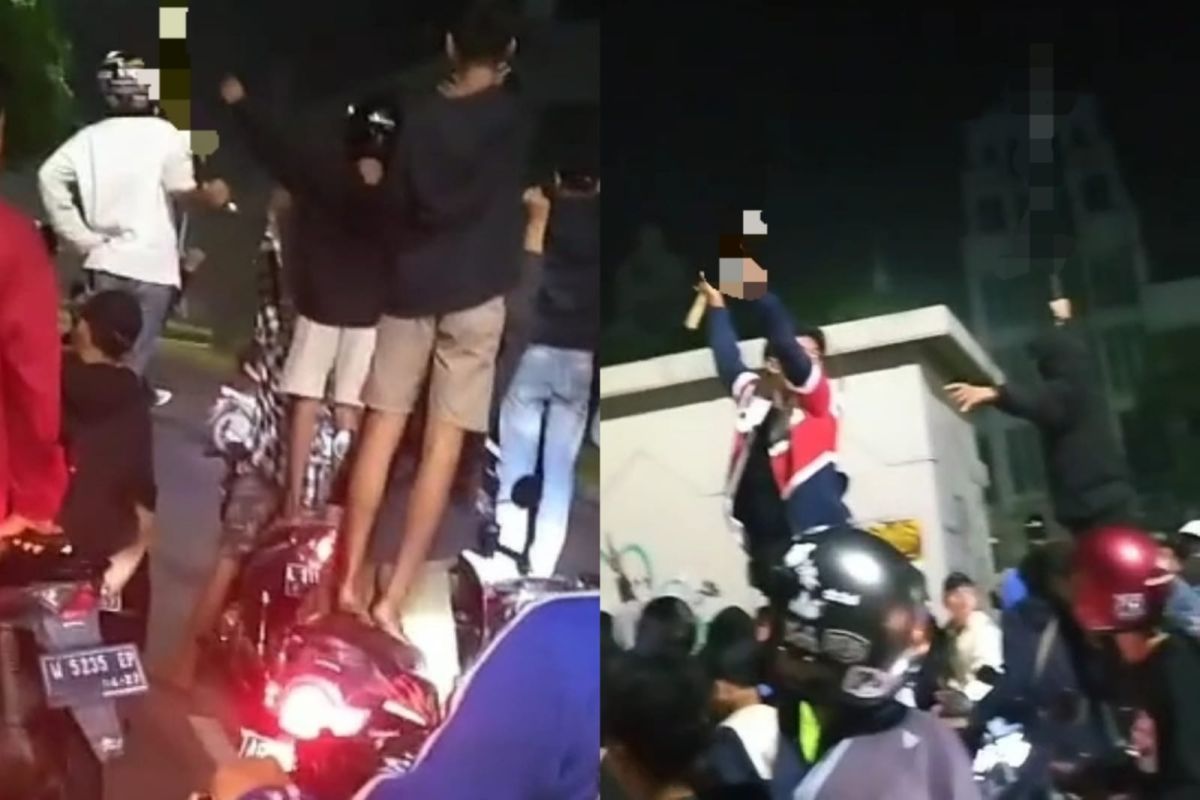 Polisi sebut video viral geng motor dan kelompok bersenjata tajam di Surabaya lawas