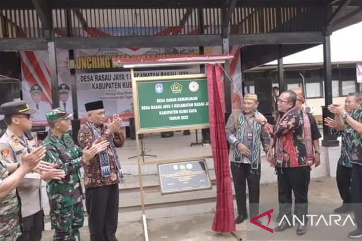 Kanwil Kemenag Kalbar tetapkan Rasau Jaya I sebagai Desa Toleransi