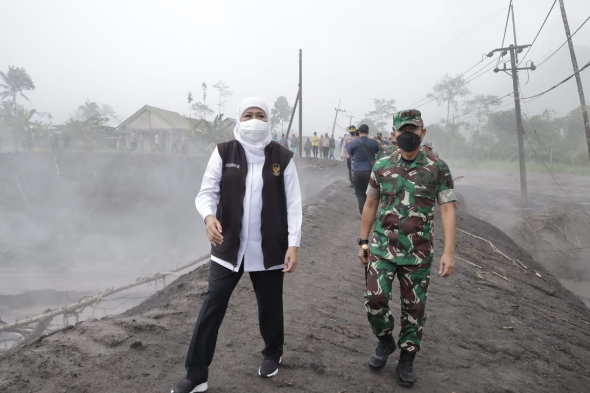 Pangdam V/Brawijaya tinjau lokasi terdampak APG Semeru