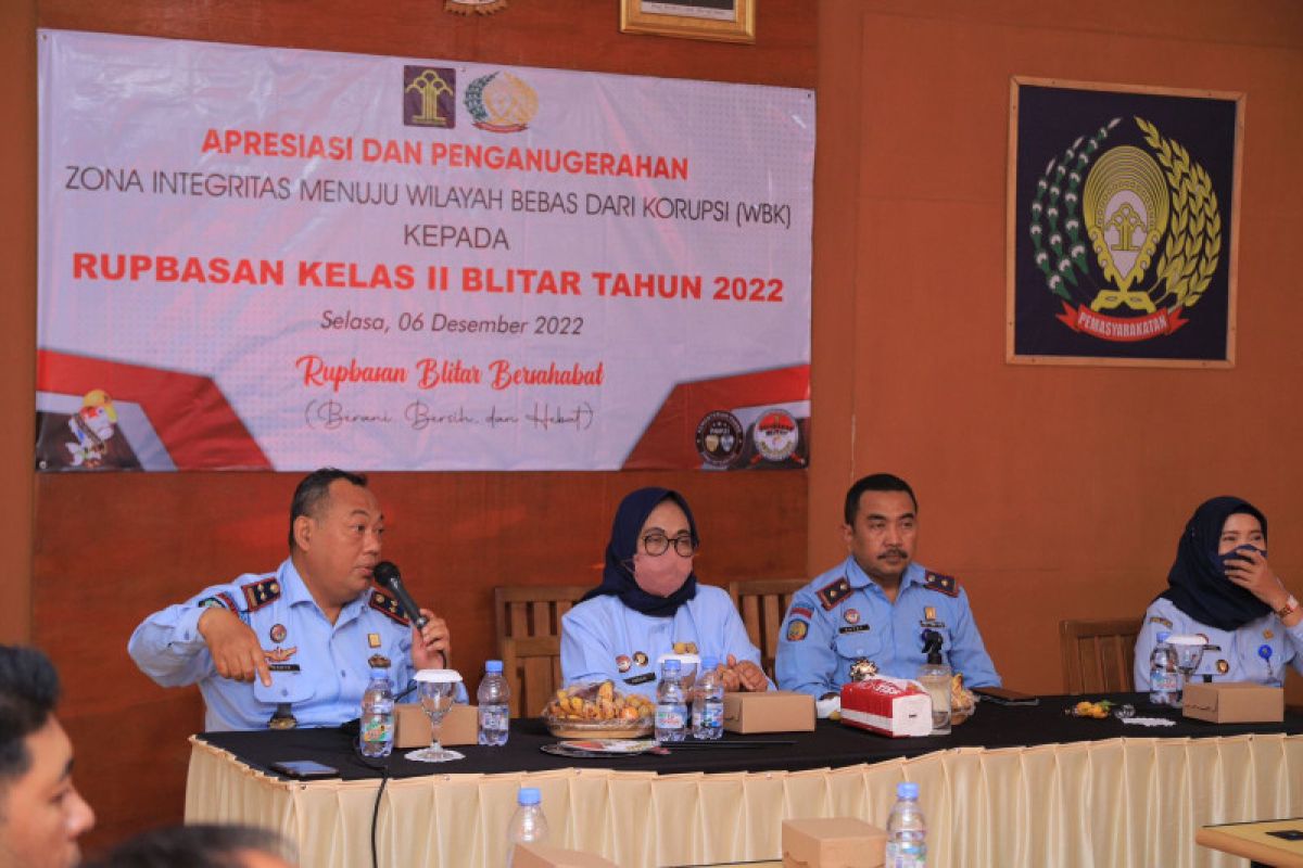 Rupbasan Blitar raih predikat wilayah bebas dari korupsi