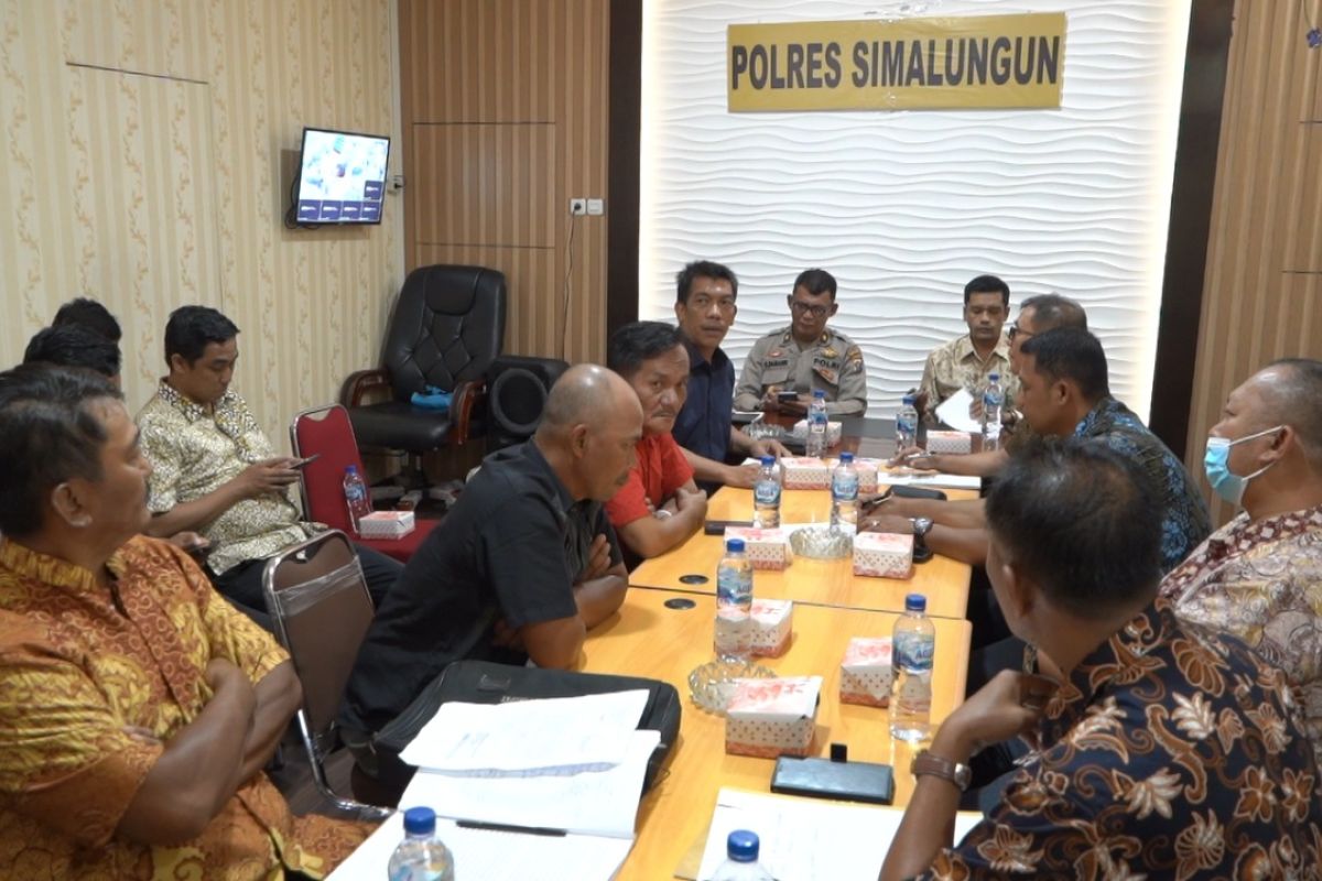 Jelang eksekusi lahan, Polres Simalungun sosialisasi kepada penggarap