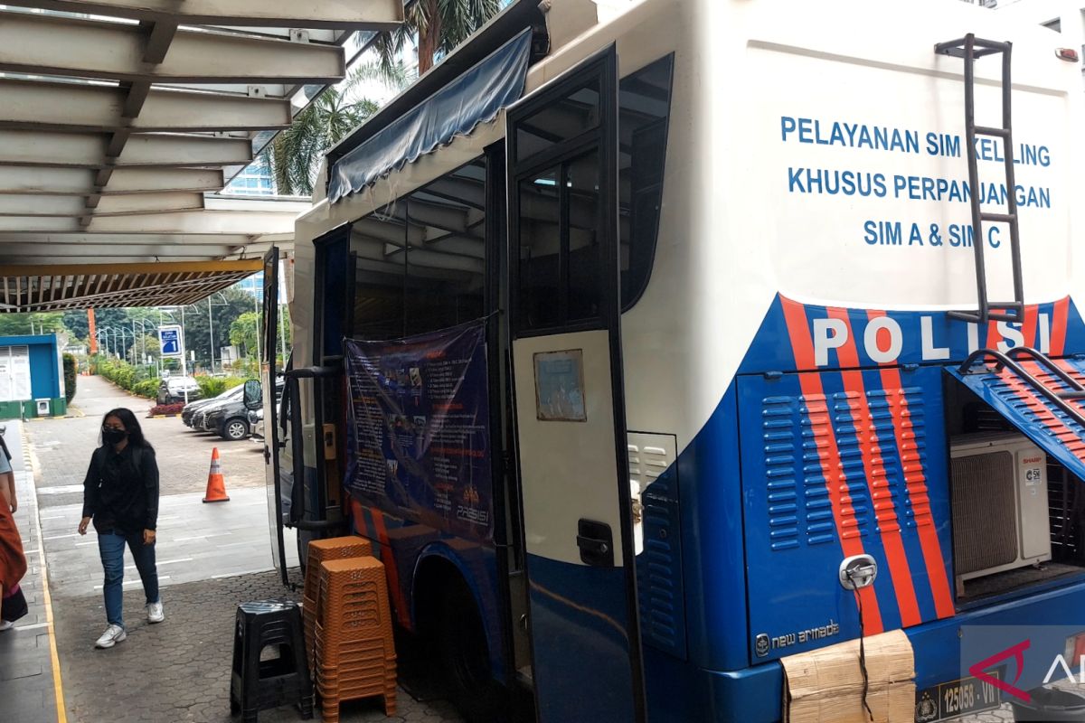 Minggu, layanan SIM Keliling tetap tersedia di dua lokasi DKI Jakarta