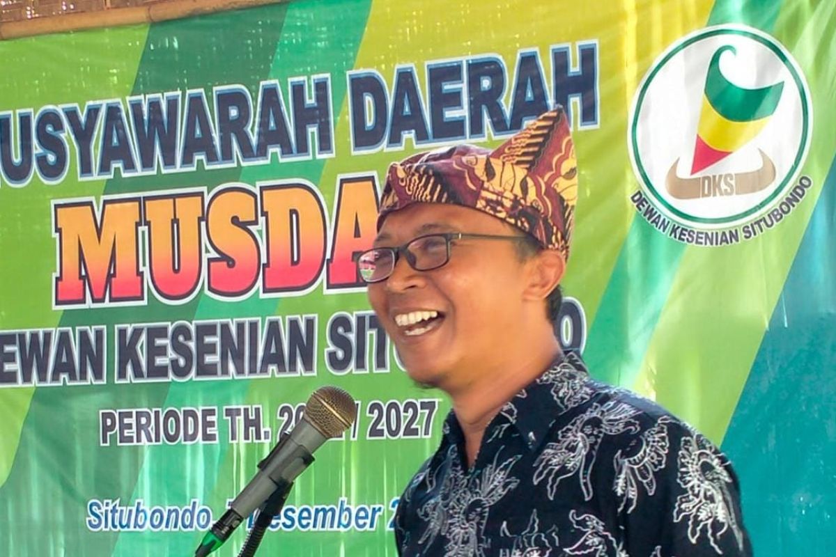 Terpilih aklamasi, Edy Supriyono kembali nakhodai Dewan Kesenian Situbondo