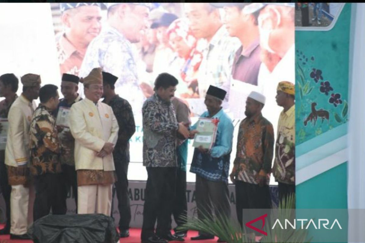 Menteri ATR/BPN berharap Pemkab Tala tuntaskan sertifikat tanah melalui program PTSL