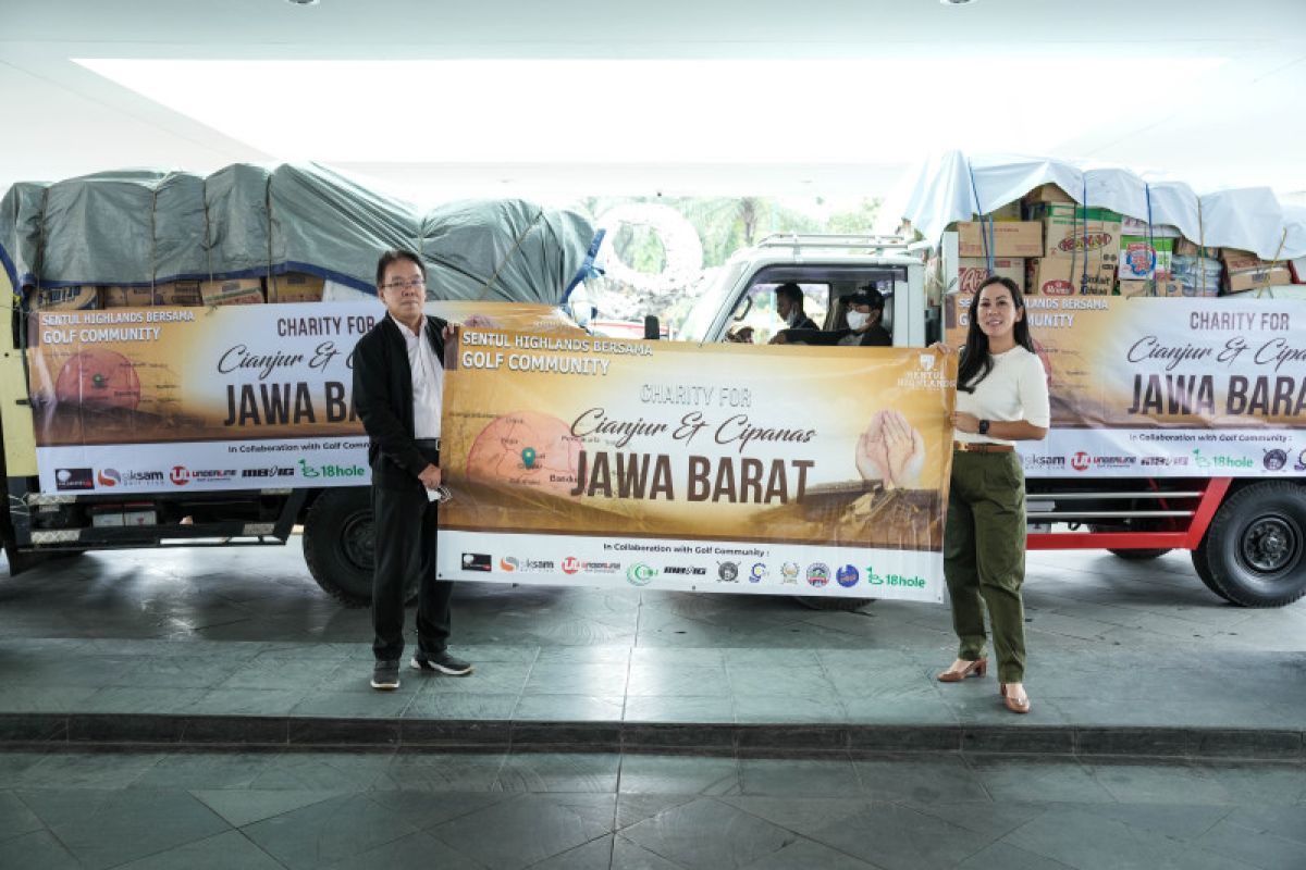 SHGC dan komunitas golf salurkan bantuan untuk korban gempa Cianjur