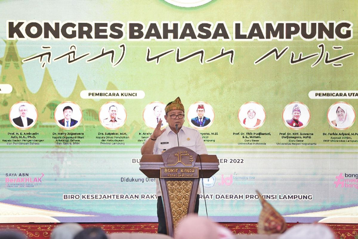 Arinal: Terus lestarikan Bahasa Lampung