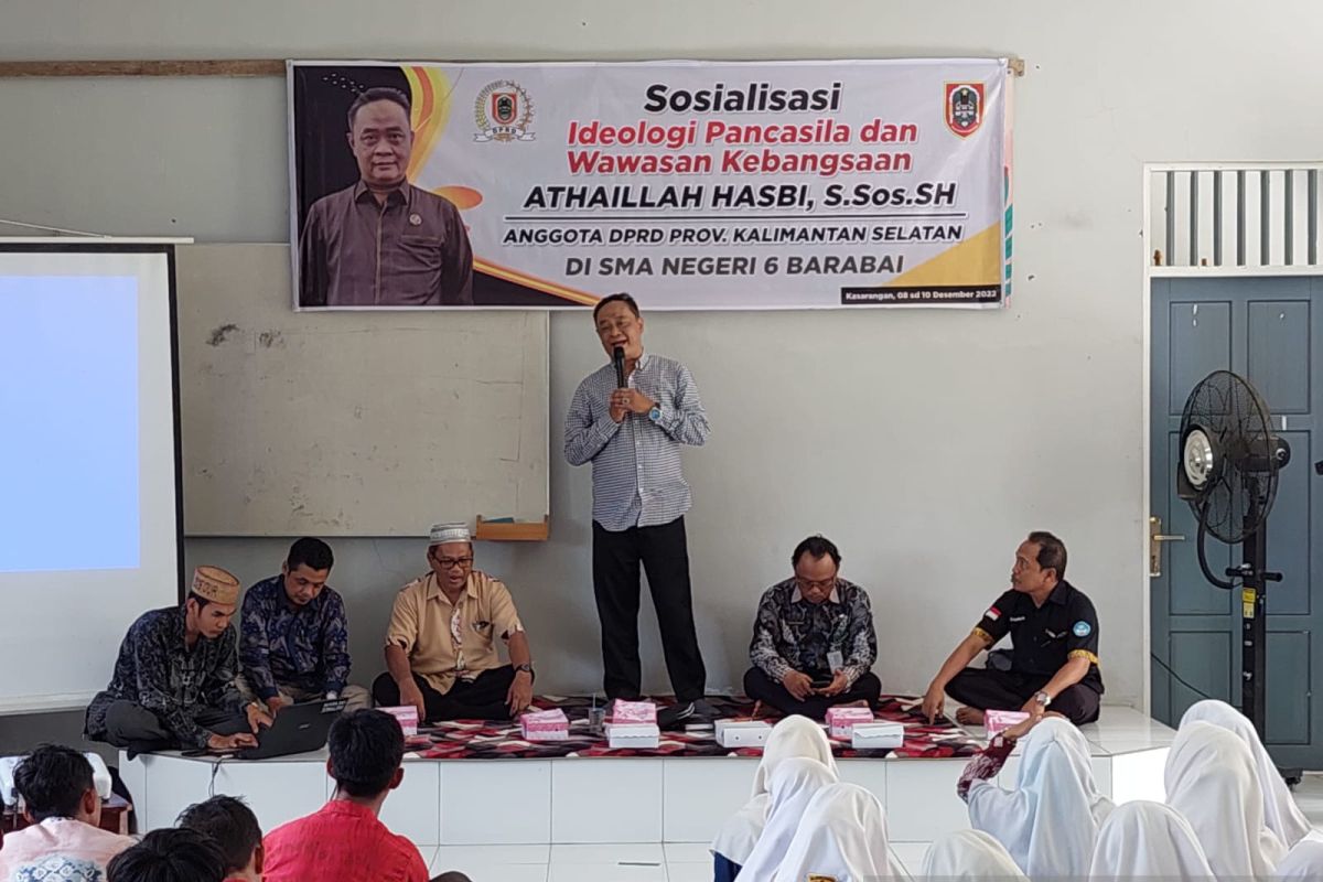 Anggota DPRD Kalsel Athaillah sosialisasikan wasbang guna perkuat Ideologi Pancasila