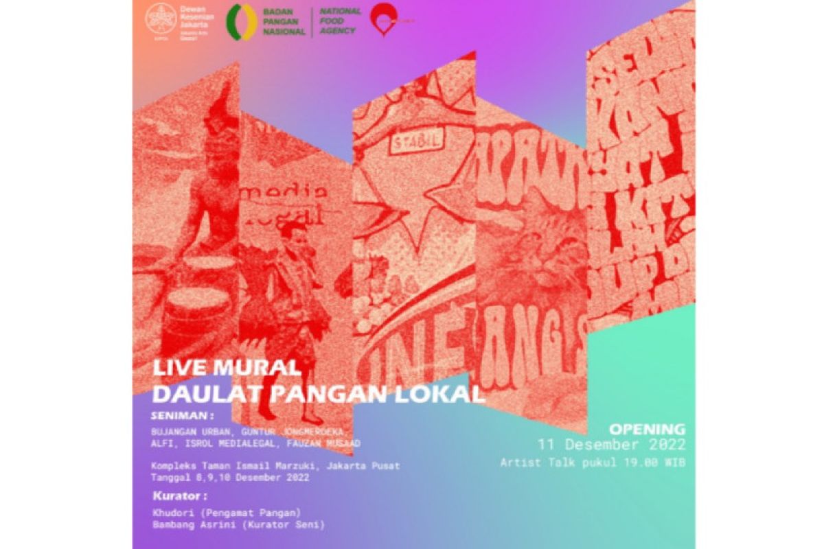 Badan Pangan Nasional dan DKJ hadirkan "Live Project Seni Mural"