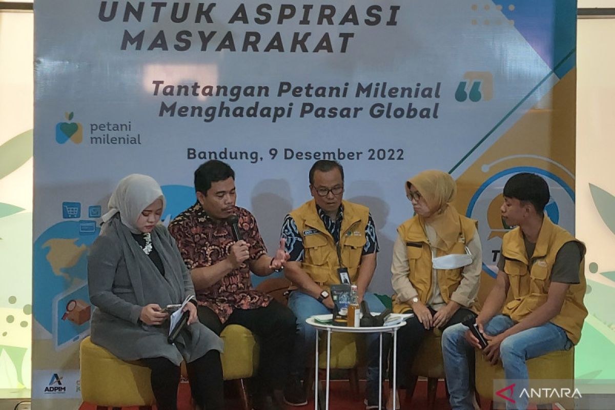 Produk petani milenial Jabar mulai dipasarkan di pusat perbelanjaan