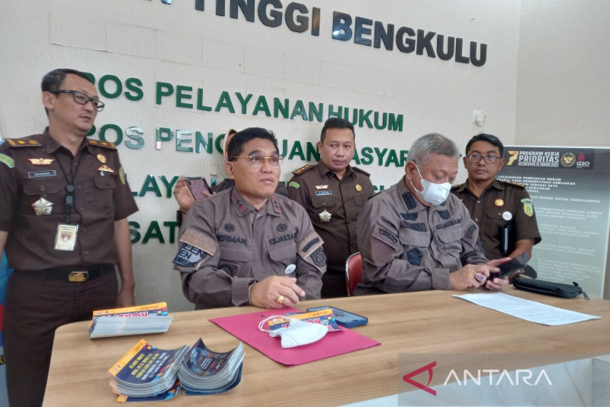 Kejati Bengkulu selamatkan uang negara Rp13,3 miliar kasus korupsi