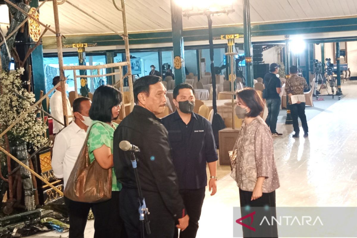 Menteri Luhut cek lokasi akad nikah Kaesang-Erina