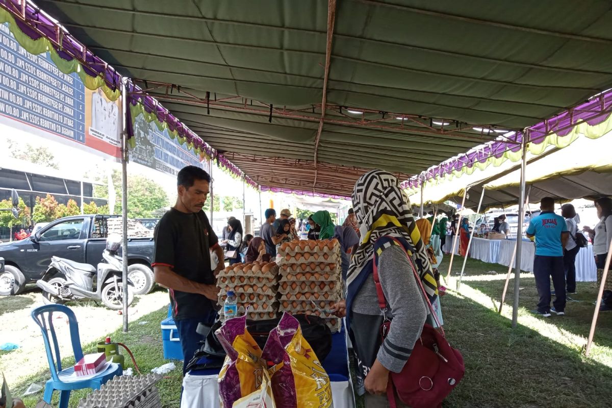 Pasar tani bantu stabilkan harga telur di Mataram