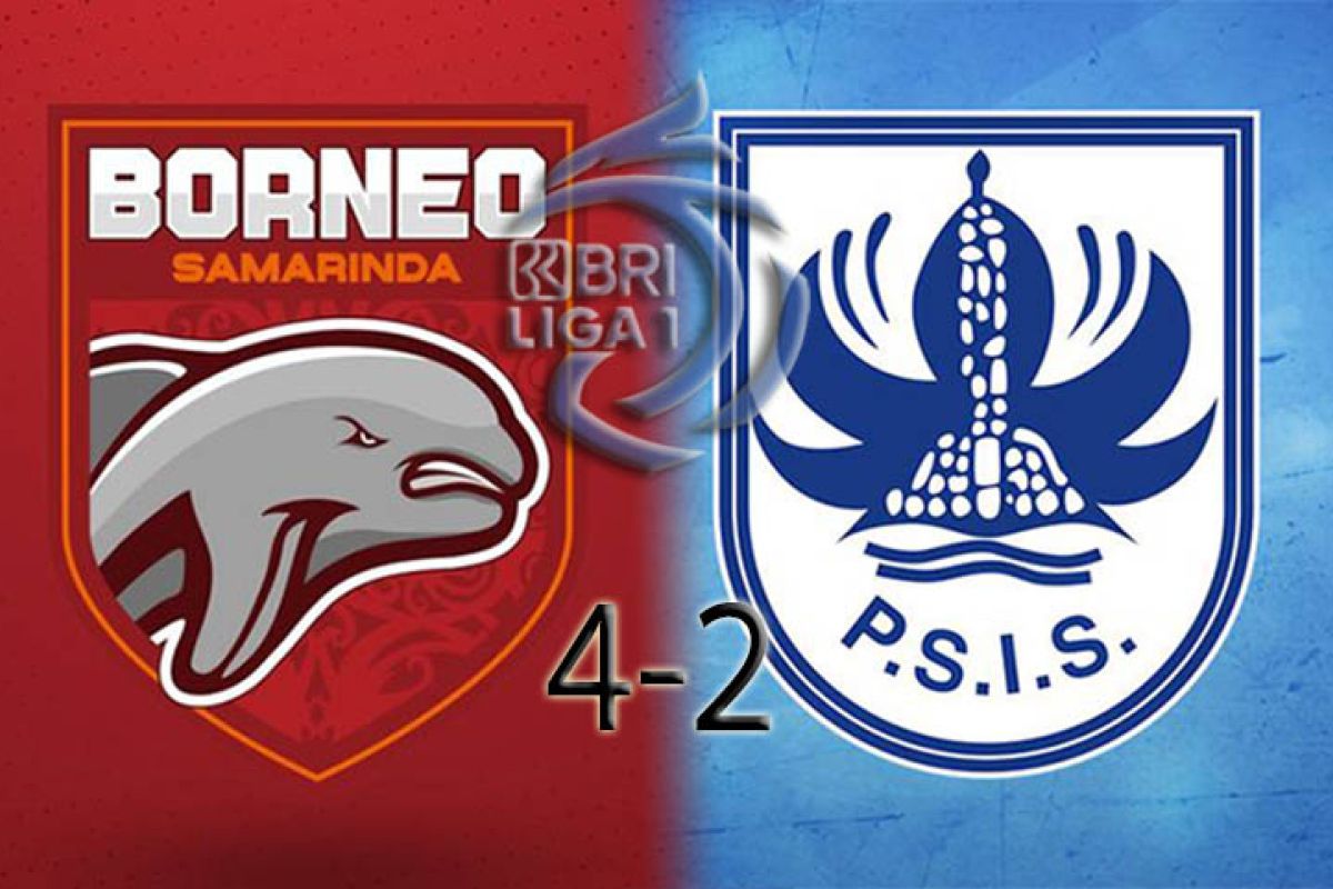 Drama enam gol warnai kemenangan Borneo FC atas PSIS Semarang