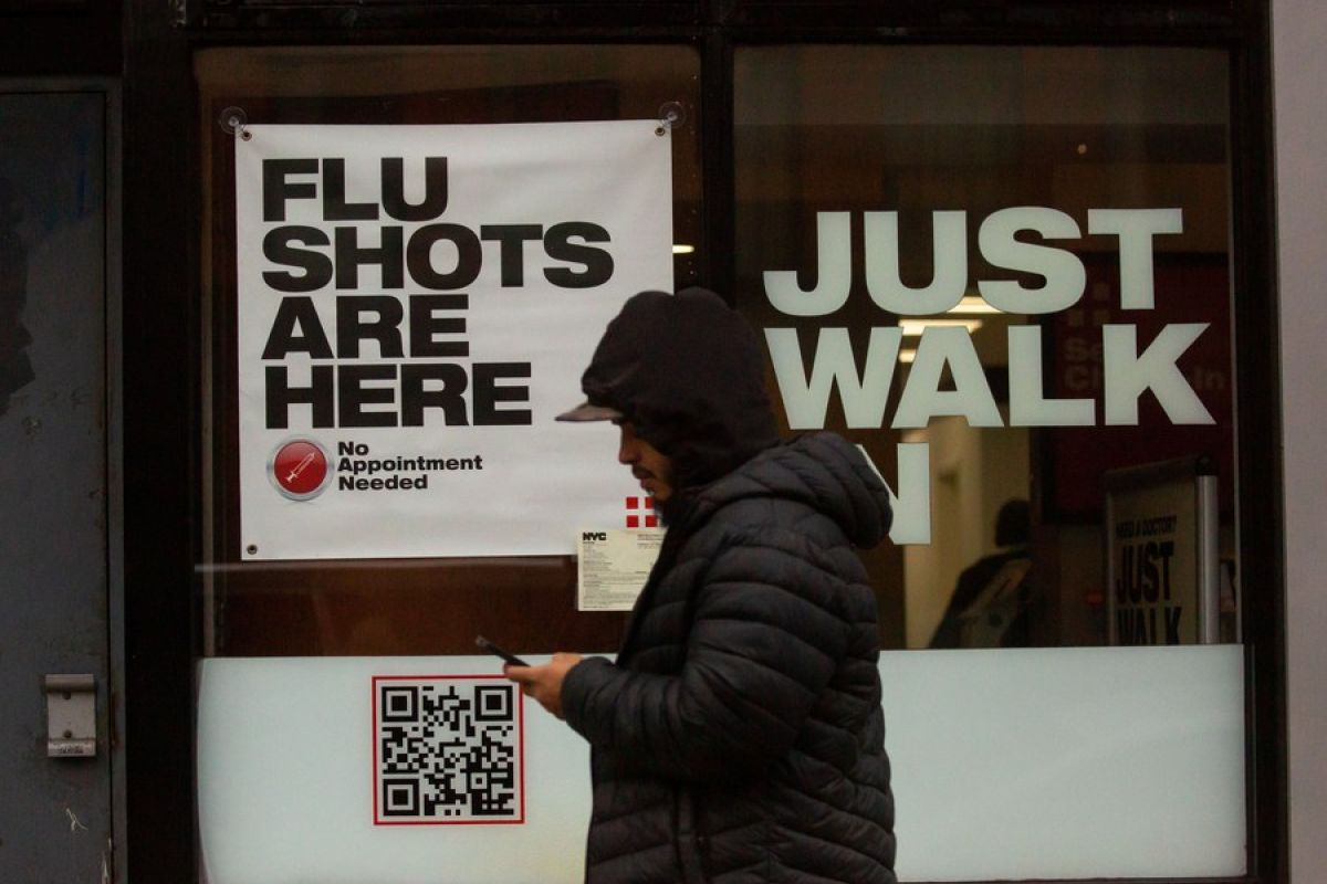 AS laporkan sedikitnya 25.000 kasus flu rawat inap dalam sepekan