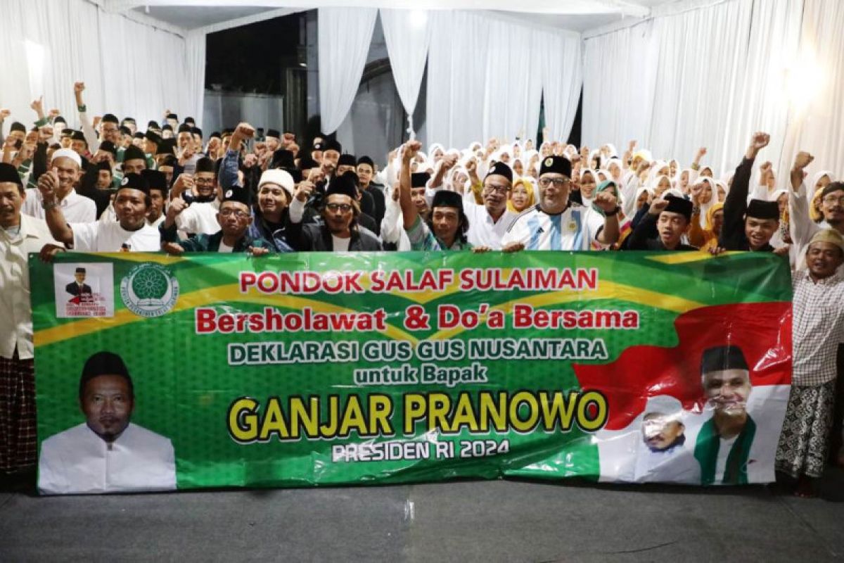 Gus-Gus Nusantara Jawa Timur deklarasi dukung Ganjar Pranowo maju capres 2024