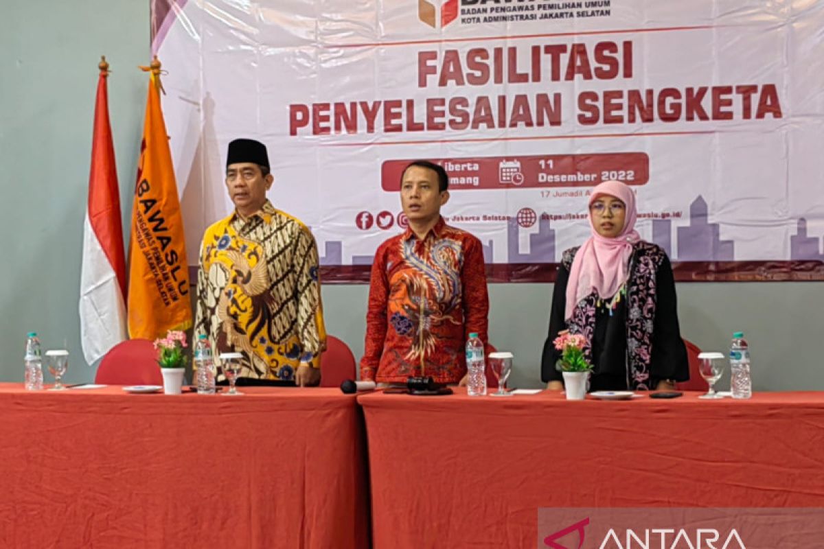 Bawaslu Jakarta Selatan gelar fasilitasi sengketa pemilu dengan parpol