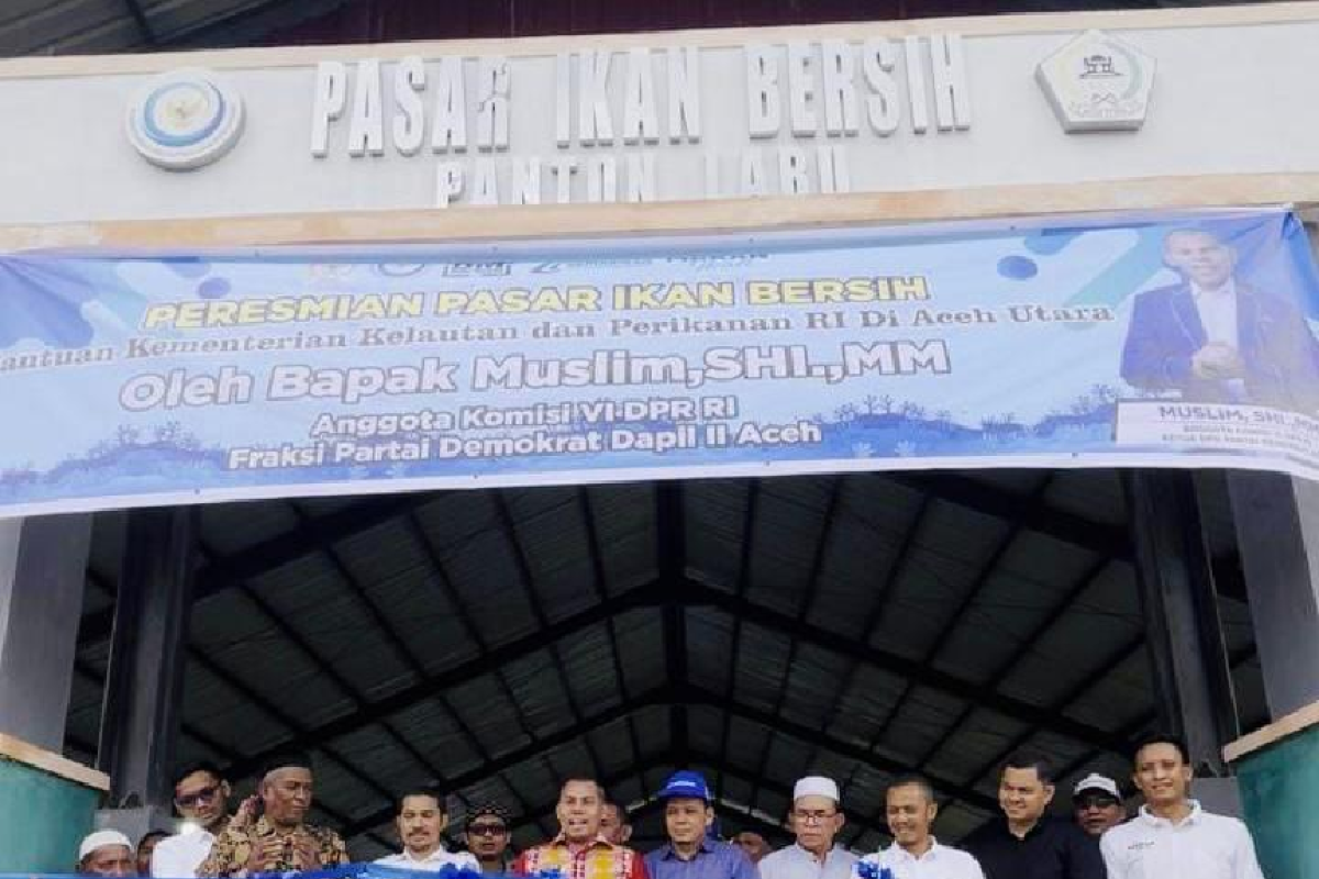 Muslim resmikan pasar ikan bersih Rp4 miliar bantuan KKP di Aceh Utara