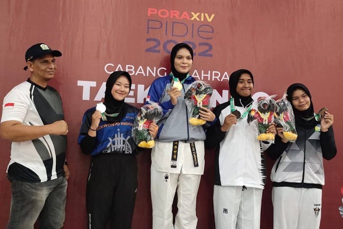 Atlet taekwondo Aceh Tamiang boyong tiga medali di PORA Pidie