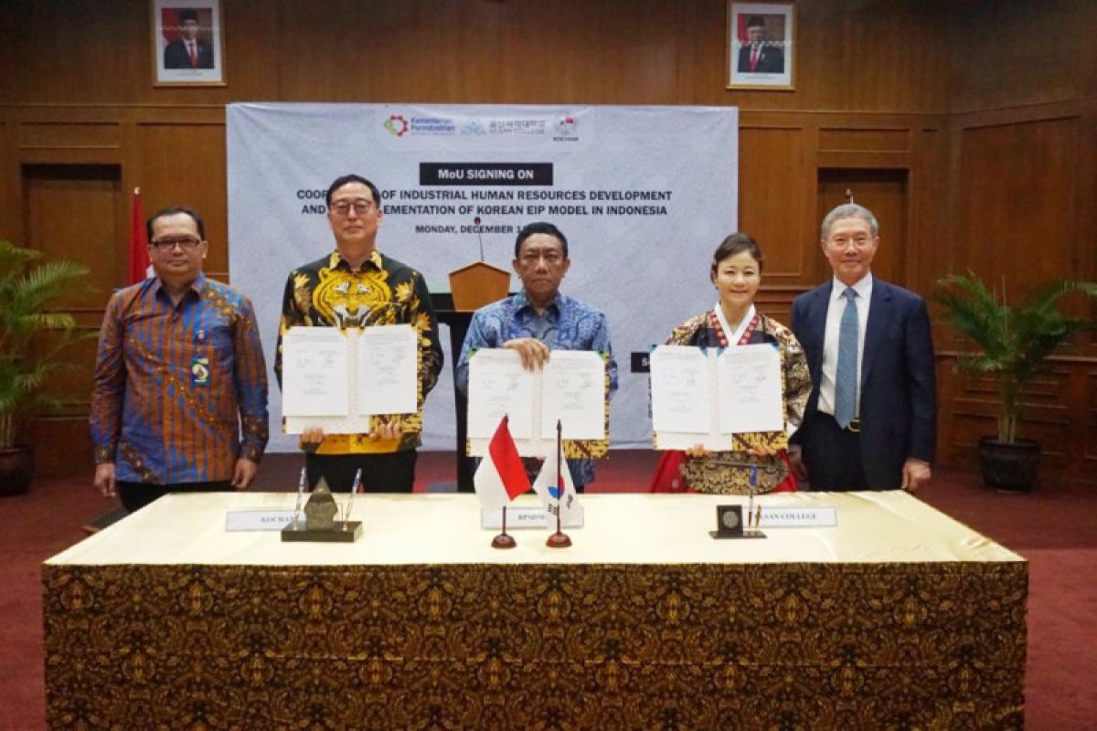 Indonesia dan Korsel tandatangani naskah kerja sama pengembangan SDM