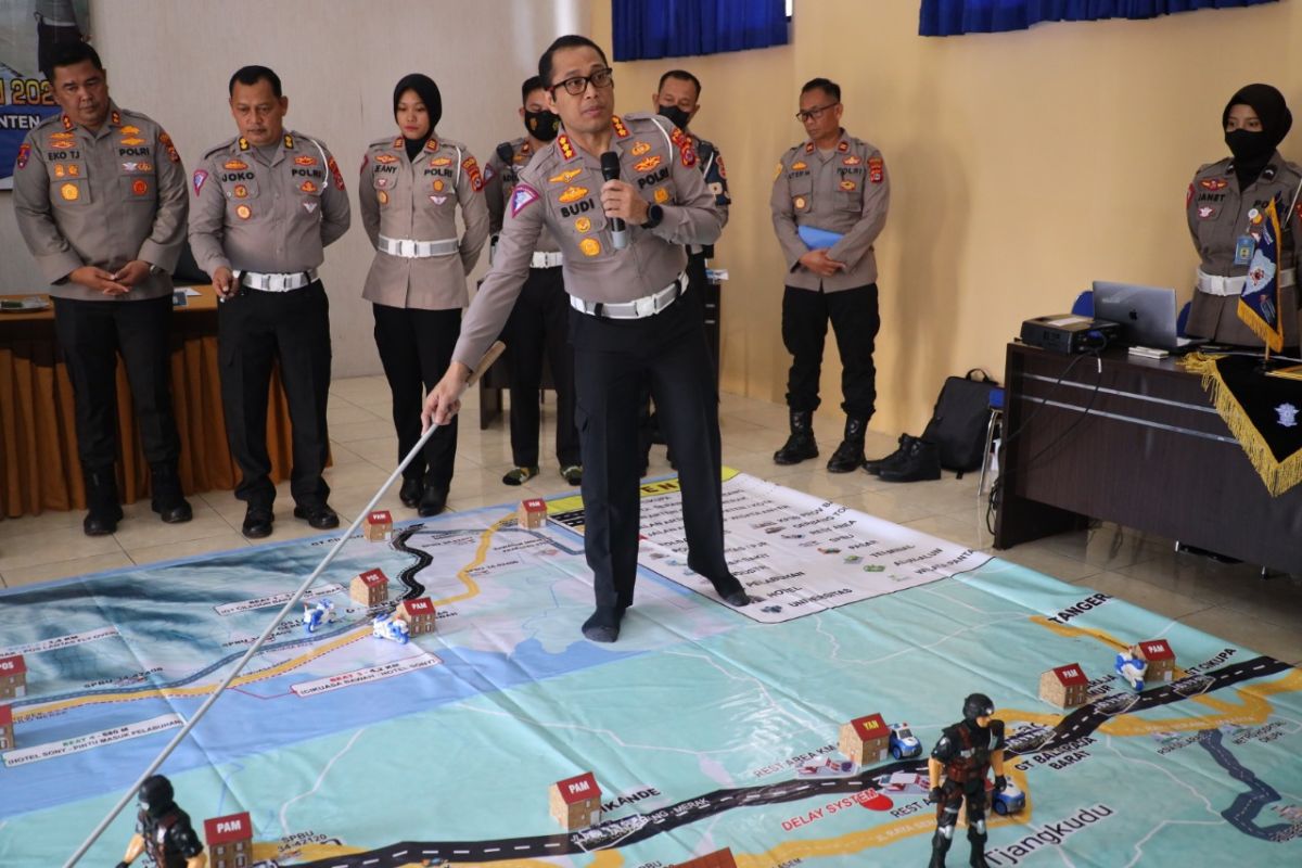Ditlantas Polda Banten paparkan kesiapan operasi Natal dan Tahun Baru 2023