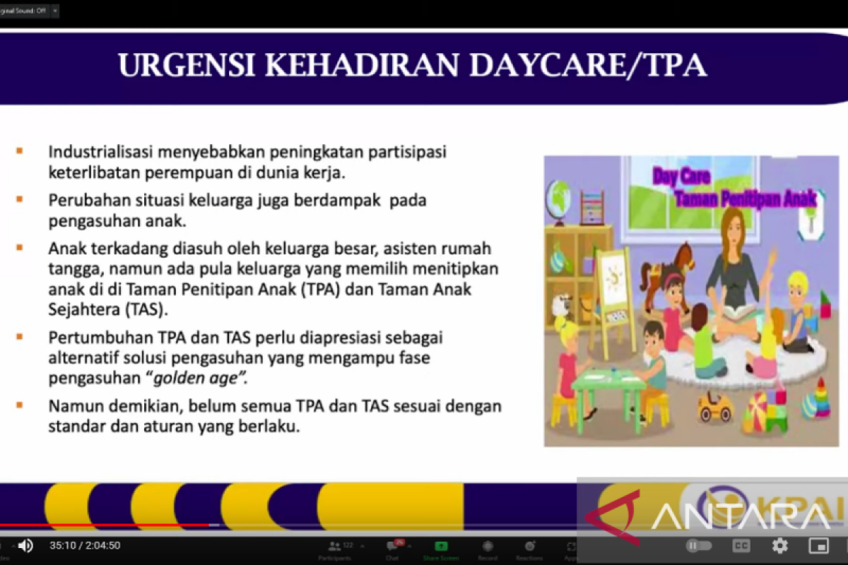 KPAI: Belum semua "daycare" penuhi aturan yang berlaku